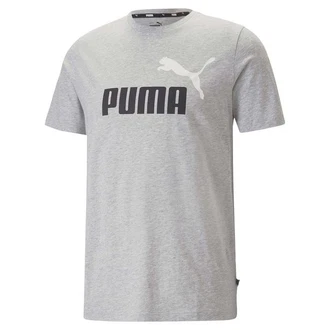 PUMA T-Shirt ESS+ Essentials 2 Col Logo Tee (586759) Dunkelgrau/Grau/Lila