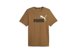 PUMA T-Shirt ESS+ Essentials 2 Col Logo Tee (586759) Dunkelgrün/Khaki/Braun/Grün