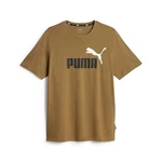 PUMA T-Shirt ESS+ Essentials 2 Col Logo Tee (586759) Dunkelgrün/Khaki/Braun/Grün