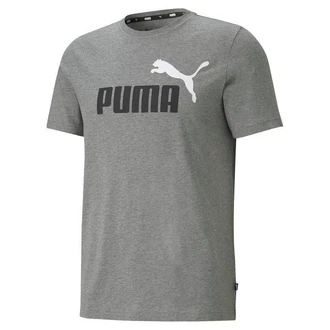 PUMA T-Shirt ESS+ Essentials 2 Col Logo Tee (586759) Dunkelgrau/Grau
