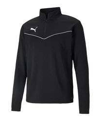 PUMA teamRISE HalfZip Sweatshirt Rot/Schwarz
