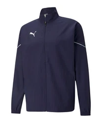 PUMA Sweatjacke teamRISE Sideline Trainingsjacke Dunkelblau/Blau