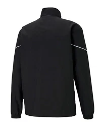 PUMA Sweatjacke teamRISE Sideline Trainingsjacke Rot/Schwarz