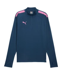 PUMA Sweatshirt teamLIGA HalfZip Sweatshirt Dunkelblau/Hellblau/Lila