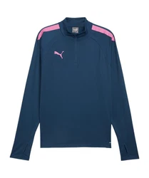 PUMA Sweatshirt teamLIGA HalfZip Sweatshirt Dunkelblau/Hellblau/Lila