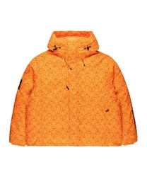 PUMA Sweatjacke X PLEASURES Puffer Jacke Orange/Gelb