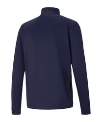 PUMA Sweatjacke teamRISE Poly Trainingsjacke Dunkelblau/Hellblau/Blau