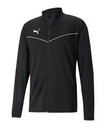 PUMA Sweatjacke teamRISE Poly Trainingsjacke Rot/Schwarz/Grau