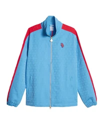 PUMA Sweatjacke X Dapper Dan T7 Track Jacke Hellblau/Blau