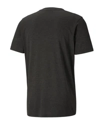 PUMA T-Shirt FAV Heather Cat T-Shirt Training Dunkelgrau/Grau