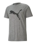 PUMA T-Shirt FAV Heather Cat T-Shirt Training Dunkelgrau/Grau/Hellgrau