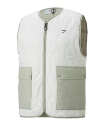 PUMA Sweatjacke Downtown Padded Weste Beige