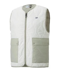PUMA Sweatjacke Downtown Padded Weste Beige