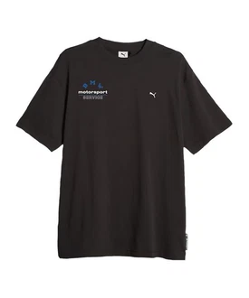 PUMA T-Shirt X BMW Graphic T-Shirt Schwarz/Dunkelgrau/Dunkelblau