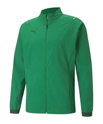 PUMA Sweatjacke teamCUP Sideline Trainingsjacke Dunkelgrün/Neonfarben/Grün