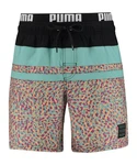 PUMA Funktionshose Swim Heritage Stripe Mid Badehose Mischfarben/Lila/Grün/Dunkelgrün
