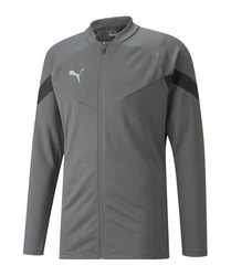 PUMA Sweatjacke teamFINAL Training Jacke Grau/Dunkelgrau/Rot