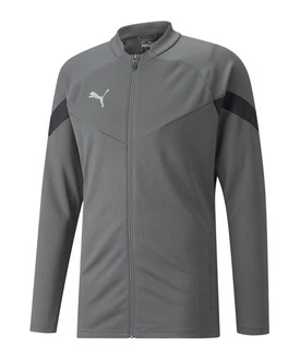 PUMA Sweatjacke teamFINAL Training Jacke Grau/Dunkelgrau/Rot
