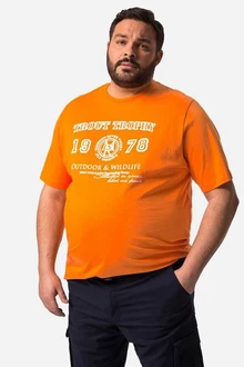 John F. Gee T-Shirt Half-Sleeve mit Print Orange John F. Gee T-Shirt Half-Sleeve mit Print Orange