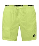PUMA Badeshorts Swim Utility Mid Badehose Grün/Gelb