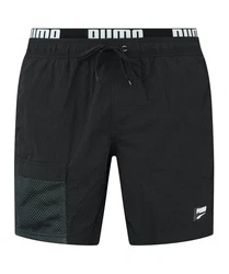 PUMA Badeshorts Swim Utility Mid Badehose Schwarz