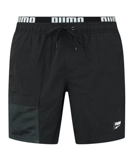 PUMA Badeshorts Swim Utility Mid Badehose Schwarz