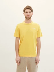 TOM TAILOR Shirt mit Logo Print Gelb