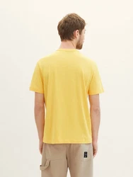 TOM TAILOR Shirt mit Logo Print Gelb
