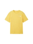 TOM TAILOR Shirt mit Logo Print Gelb