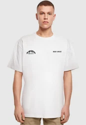 Merchcode T-Shirt Barely Awake Heavy Oversize Tee Weiß/Creme/Rot