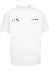 Merchcode T-Shirt Barely Awake Heavy Oversize Tee Weiß/Creme/Rot