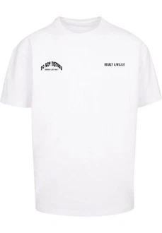 Merchcode T-Shirt Barely Awake Heavy Oversize Tee Weiß/Creme/Rot
