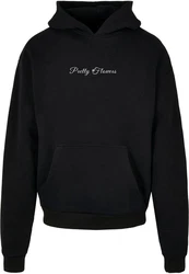 Merchcode Kapuzensweatshirt Ladies Pretty Flowers Cropped Tee Grau/Braun/Schwarz