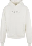 Merchcode Kapuzensweatshirt Ladies Pretty Flowers Cropped Tee Grau/Braun