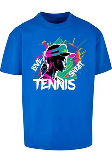 Merchcode T-Shirt Tennis Love Herren Blau/Rosa