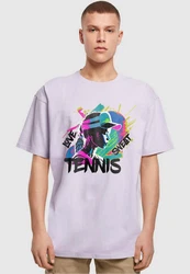 Merchcode T-Shirt Tennis Love Herren Rosa/Lila