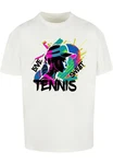 Merchcode T-Shirt Tennis Love Herren Weiß/Rosa/Orange
