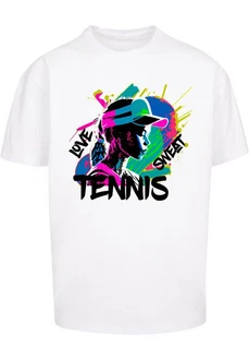 Merchcode T-Shirt Tennis Love Herren Weiß/Rosa/Orange/Rot Merchcode T-Shirt Tennis Love Herren Weiß/Rosa/Orange/Rot