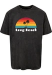 Merchcode Herren Long Beach X Tee Acid Washed
