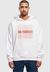 Merchcode Kapuzensweatshirt San Francisco Ultra Heavy Hoody Gold/Weiß/Rosa/Rot/Gelb
