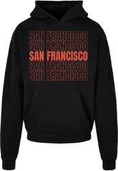 Merchcode Kapuzensweatshirt San Francisco Ultra Heavy Hoody Gold/Rot/Gelb/Schwarz