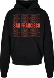 Merchcode Kapuzensweatshirt San Francisco Ultra Heavy Hoody Gold/Rot/Gelb/Schwarz