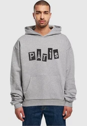 Merchcode Kapuzensweatshirt Paris Ultra Heavy Hoody Grau/Grün/Silber