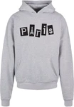 Merchcode Kapuzensweatshirt Paris Ultra Heavy Hoody Grau/Grün/Silber