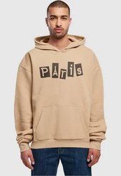 Merchcode Kapuzensweatshirt Paris Ultra Heavy Hoody Braun/Beige