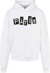 Merchcode Kapuzensweatshirt Paris Ultra Heavy Hoody Grün/Weiß