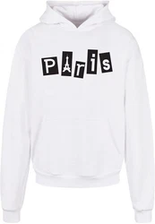 Merchcode Kapuzensweatshirt Paris Ultra Heavy Hoody Grün/Weiß