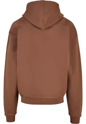 Merchcode Kapuzensweatshirt Herren Spring - Grow through 2 Ultra Heavy Hoody Braun/Dunkelbraun