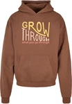 Merchcode Kapuzensweatshirt Herren Spring - Grow through 2 Ultra Heavy Hoody Braun/Dunkelbraun