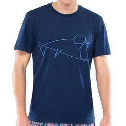 Pyjamaoberteil Uncover (Packung, 1-tlg., 1-teilig) Herren Schlafshirt Schlafanzugsjacke T-Shirt Kurzarm Baumwolle